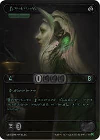 Gertrud (Green Kryptik Language) - Genesis [Kickstarter] - Kryptik TCG card