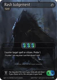 Rash Judgment - Genesis [Kickstarter] - Kryptik TCG card