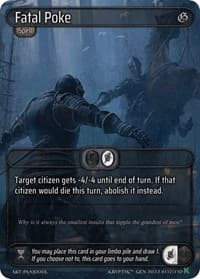 Fatal Poke - Genesis [Kickstarter] - Kryptik TCG card