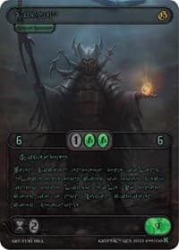 Lichen (Green Kryptik Language) - Genesis [Kickstarter] - Kryptik TCG card