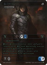 Svend (Green Kryptik Language) - Genesis [Kickstarter] - Kryptik TCG card