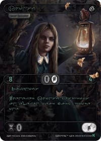 Khonsu (Green Kryptik Language) - Genesis [Kickstarter] - Kryptik TCG card