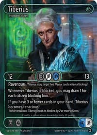 Tiberius (Box Topper) - Genesis [Wave 2] - Kryptik TCG card