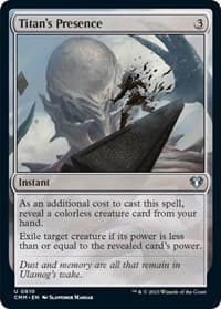 Titan's Presence - Commander Masters - Magic: The Gathering card