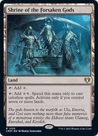 Shrine of the Forsaken Gods - Commander Masters - Magic: The Gathering card