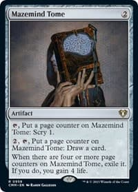 Mazemind Tome - Commander Masters - Magic: The Gathering card