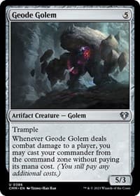 Geode Golem - Commander Masters - Magic: The Gathering card