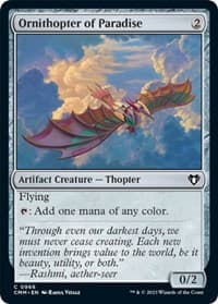 Ornithopter of Paradise - Commander Masters - Magic: The Gathering card