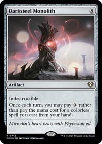 Darksteel Monolith - Commander Masters - Magic: The Gathering card