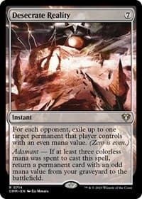 Desecrate Reality - Commander Masters - Magic: The Gathering card