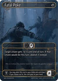 Fatal Poke (Box Topper) - Genesis [Kickstarter] - Kryptik TCG card
