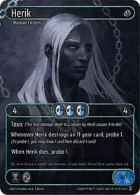 Herik (Box Topper) - Genesis [Wave 2] - Kryptik TCG card