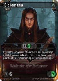 Bibliomania - Genesis [Kickstarter] - Kryptik TCG card