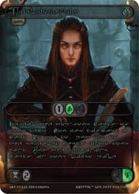 Bibliomania (Green Kryptik Language) - Genesis [Kickstarter] - Kryptik TCG card