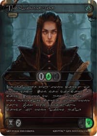 Bibliomania (Silver Kryptik Language) - Genesis [Kickstarter] - Kryptik TCG card