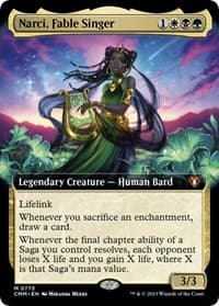 Narci, Fable Singer (Extended Art) - Commander Masters - Magic: The Gathering card