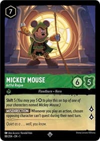 Mickey Mouse - Artful Rogue - The First Chapter - Disney Lorcana card
