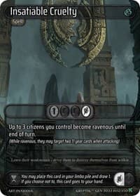 Insatiable Cruelty - Genesis [Kickstarter] - Kryptik TCG card