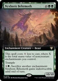 Nyxborn Behemoth (Extended Art) - Commander Masters - Magic: The Gathering card