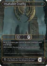 Insatiable Cruelty (Box Topper) - Genesis [Kickstarter] - Kryptik TCG card