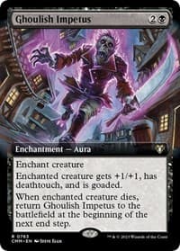 Ghoulish Impetus (Extended Art) - Commander Masters - Magic: The Gathering card