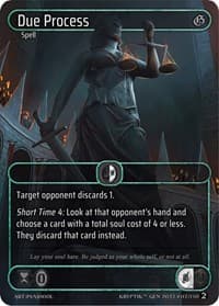 Due Process (Box Topper) - Genesis [Wave 2] - Kryptik TCG card