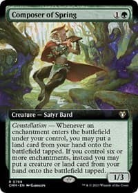 Composer of Spring (Extended Art) - Commander Masters - Magic: The Gathering card