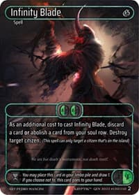 Infinity Blade (Box Topper) - Genesis [Wave 2] - Kryptik TCG card