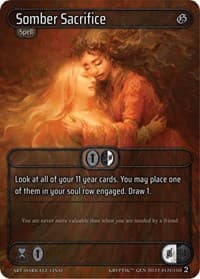 Somber Sacrifice - Genesis [Wave 2] - Kryptik TCG card