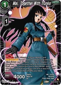 Mai, Together With Trunks - Critical Blow - Dragon Ball Super: Masters card