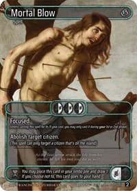 Mortal Blow (Box Topper) - Genesis [Wave 2] - Kryptik TCG card