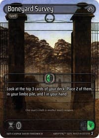 Boneyard Survey - Genesis [Wave 2] - Kryptik TCG card