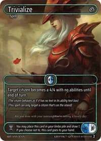 Trivialize (Box Topper) - Genesis [Wave 2] - Kryptik TCG card