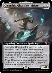 Omarthis, Ghostfire Initiate (Extended Art) - Commander Masters - Magic: The Gathering card