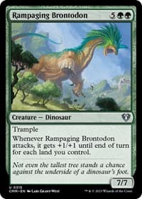 Rampaging Brontodon - Commander Masters - Magic: The Gathering card