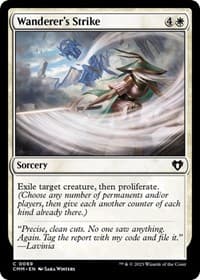 Wanderer's Strike - Commander Masters - Magic: The Gathering card