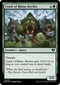 Crash of Rhino Beetles - Commander Masters - Magic: The Gathering card