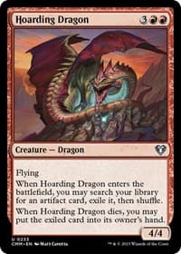 Hoarding Dragon - Commander Masters - Magic: The Gathering card