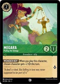 Megara - Pulling the Strings - The First Chapter - Disney Lorcana card