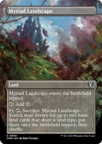Myriad Landscape (Borderless) - Commander Masters - Magic: The Gathering card