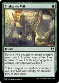 Snakeskin Veil - Commander Masters - Magic: The Gathering card