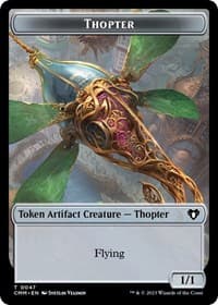 Thopter // Construct (0041) Double-Sided Token - Commander Masters - Magic: The Gathering card