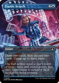 Frantic Search (Borderless) - Commander Masters - Magic: The Gathering card