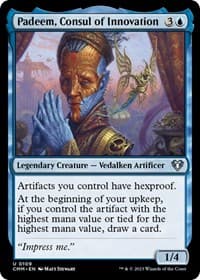 Padeem, Consul of Innovation - Commander Masters - Magic: The Gathering card