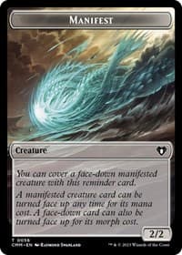 Manifest // Eldrazi Scion Double-Sided Token - Commander Masters - Magic: The Gathering card