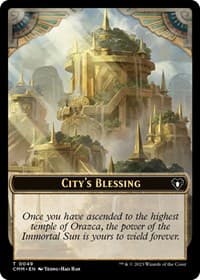 City's Blessing // Construct (0041) Double-Sided Token - Commander Masters - Magic: The Gathering card