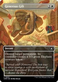 Generous Gift (Borderless) - Commander Masters - Magic: The Gathering card