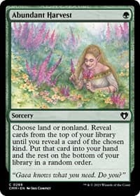 Abundant Harvest - Commander Masters - Magic: The Gathering card