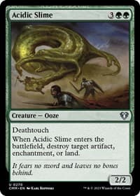 Acidic Slime - Commander Masters - Magic: The Gathering card