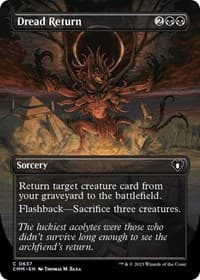 Dread Return (Borderless) - Commander Masters - Magic: The Gathering card